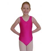 Lauren Nylon/Lycra Ballet Dance Leotard - Cerise Pink